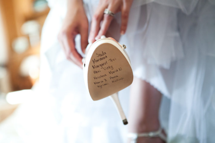 bride’s shoe