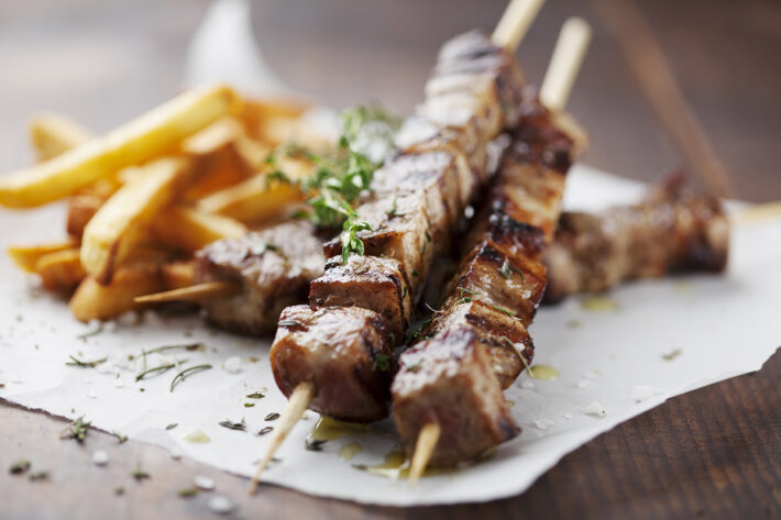 meat skewers